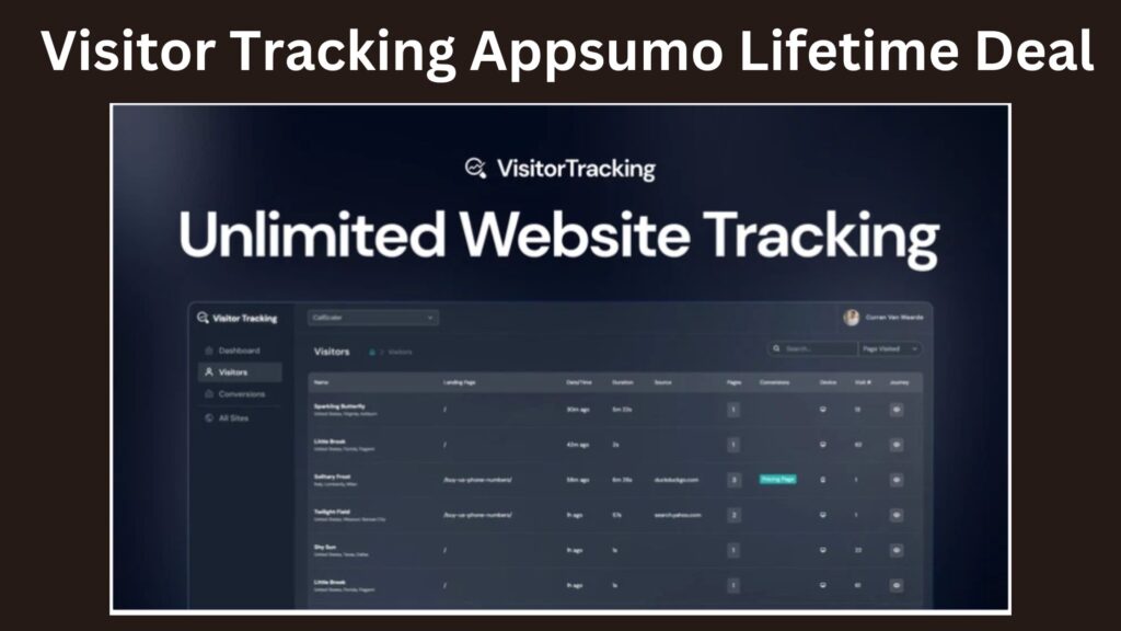 Visitor Tracking Appsumo Lifetime Deal